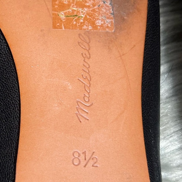 Madewell The April Ballet Flat Mule Classic Black Women's Loafers Size 8.5 - Picture 13 of 14